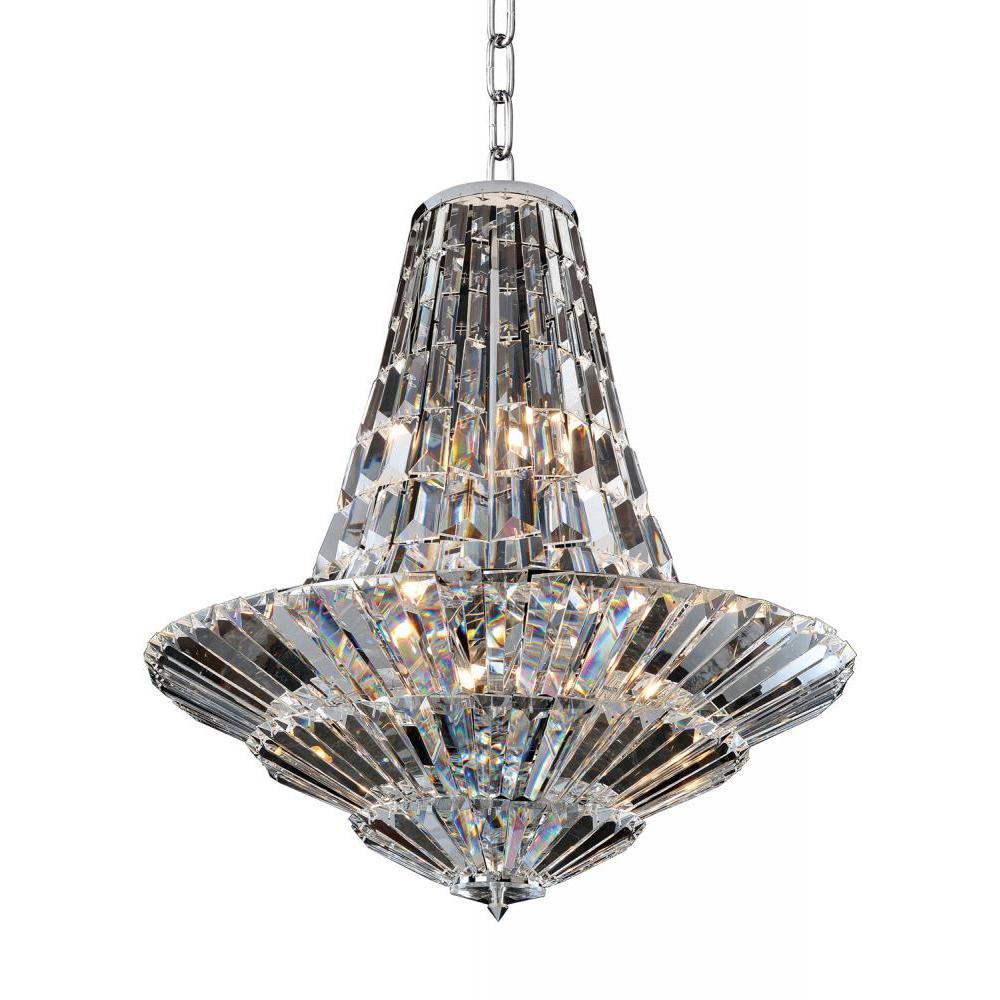 Auletta 18 Light Chandelier – Crystal+Form Allegri Crystal Lighting