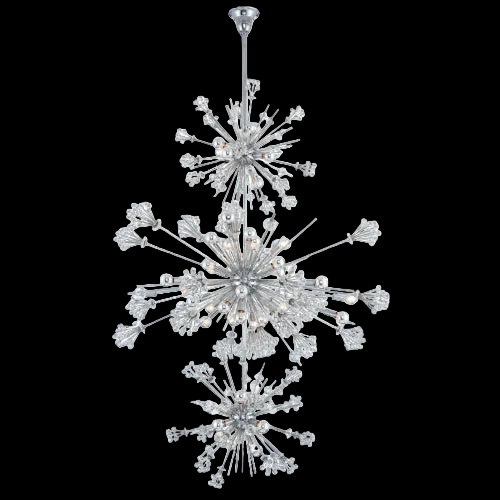 Constellation 50 Light 3 Tier Foyer – Polished Chrome by Allegri Crystal – Crystal+Form Allegri Crystal Lighting