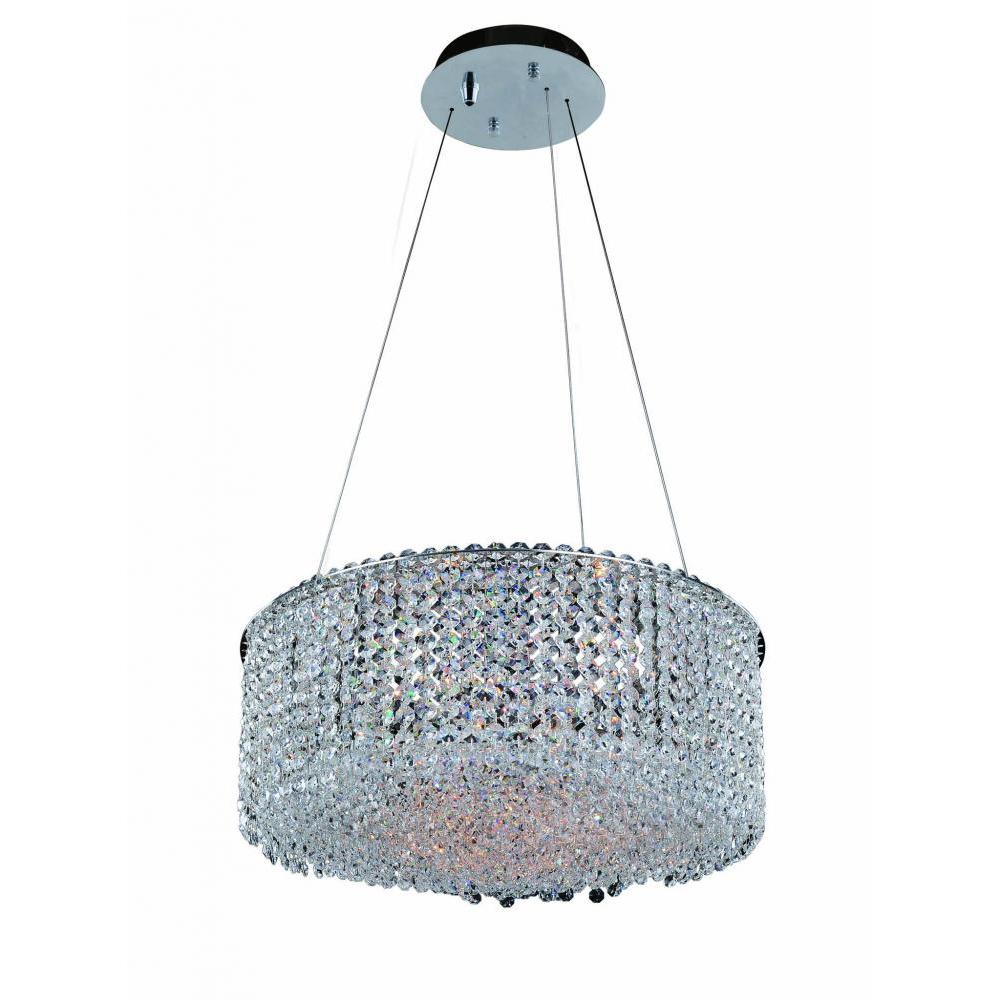 Milieu Metro 18 Inch Pendant - Polished Chrome – Crystal+Form Allegri Crystal Lighting