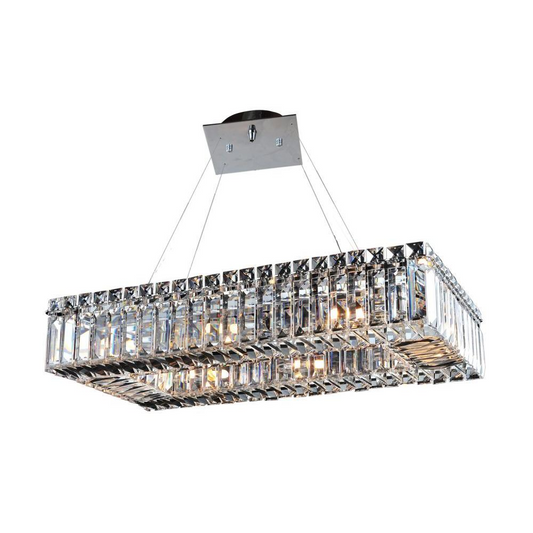 Baguette 22 Inch Rectangular Pendant