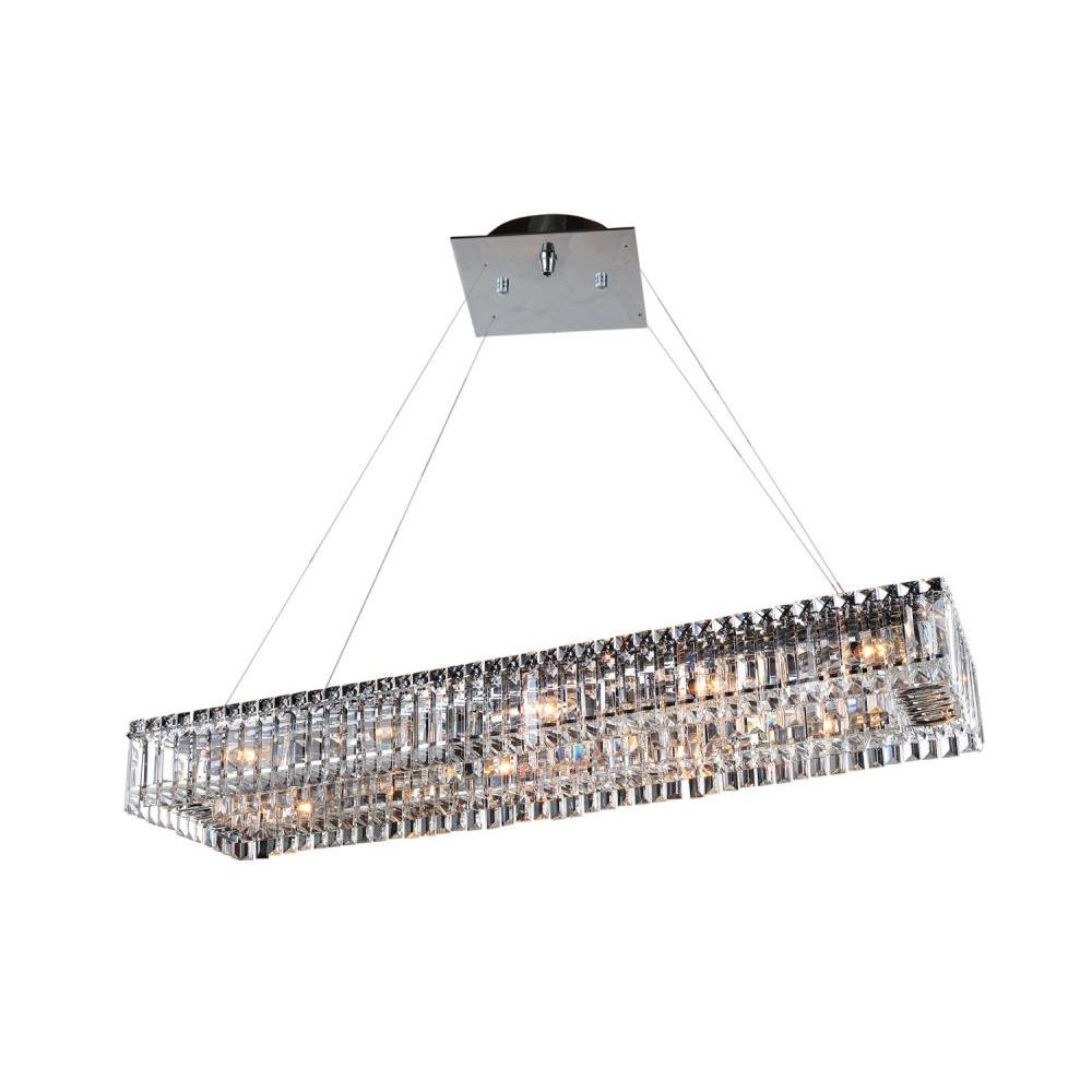 Baguette 43 Inch Rectangular Pendant