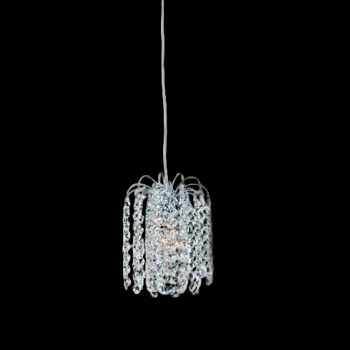 Milieu 1 Light Mini Pendant – Polished Chrome by Allegri Crystal – Crystal+Form Allegri Crystal Lighting