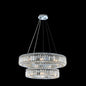 Quantum Rondelle 15 Light 2Tier Pendant – Polished Chrome by Allegri Crystal – Crystal+Form Allegri Crystal Lighting