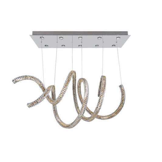 Ravina 10 Light + LED Convertible Pendant - Flush Mount – Crystal+Form Allegri Crystal Lighting
