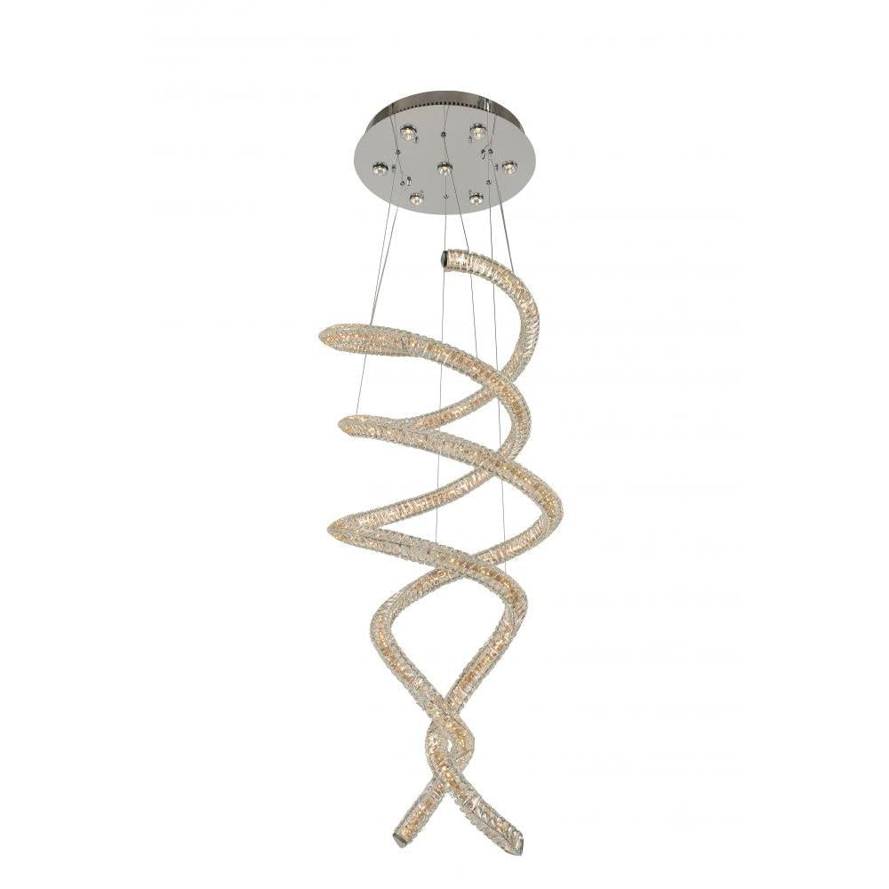 Ravina 7 Light + LED Convertible Chandelier - Flush Mount