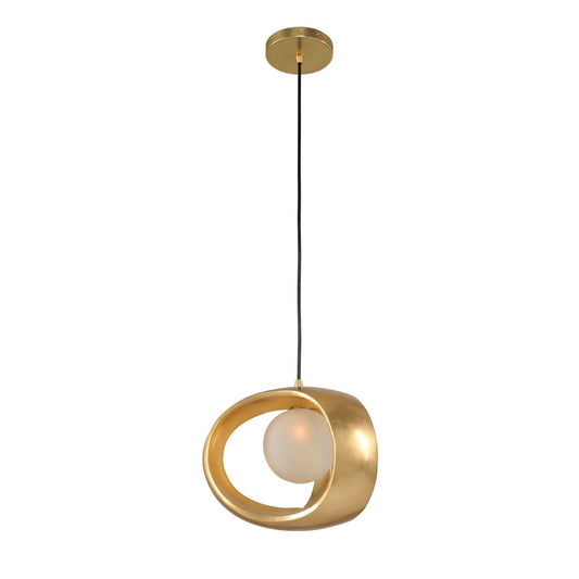 Calistoga 12-in 1 Light Socket Gold Leaf Pendant