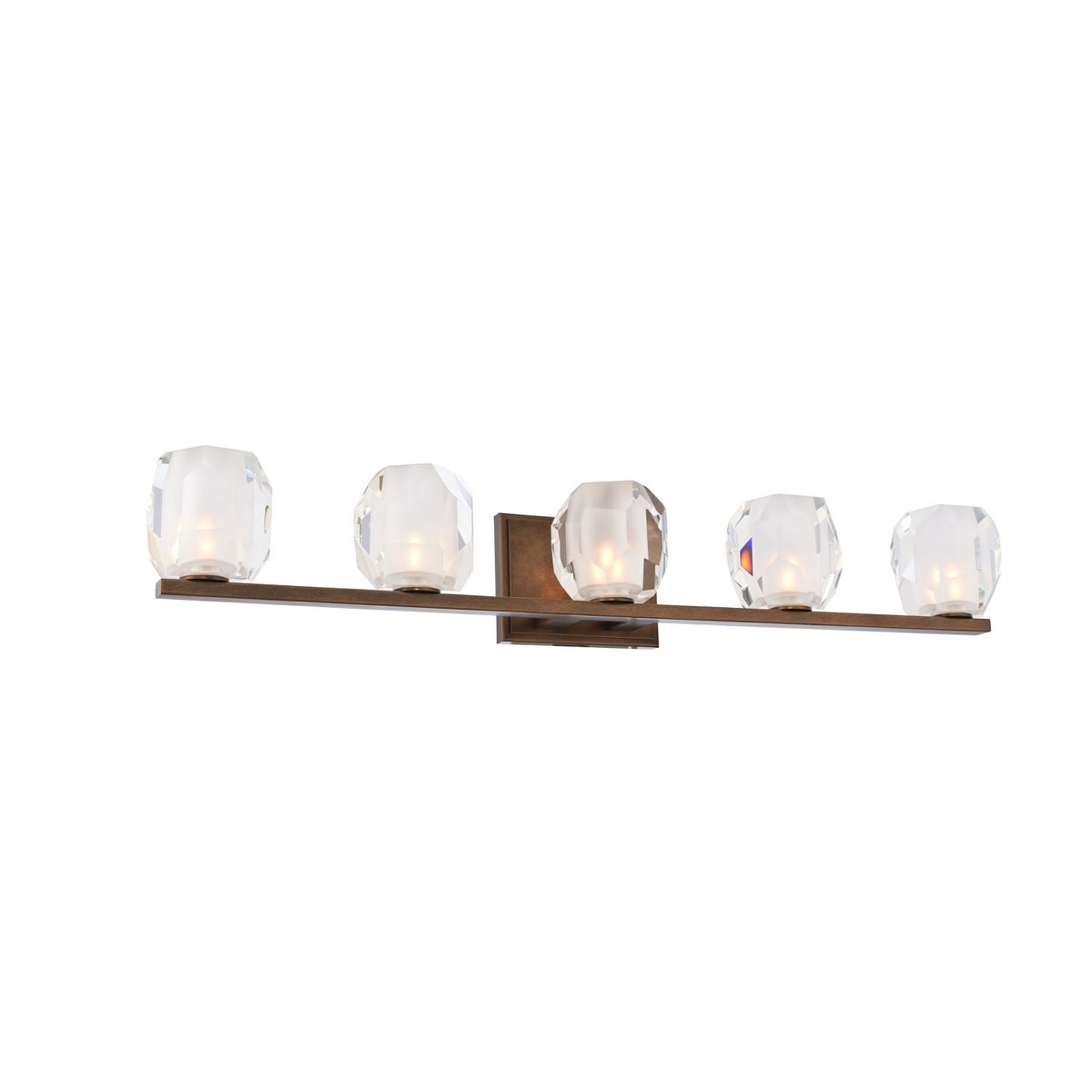 Regent 32-in 5 Light Socket Vintage Bronze Vanity Light