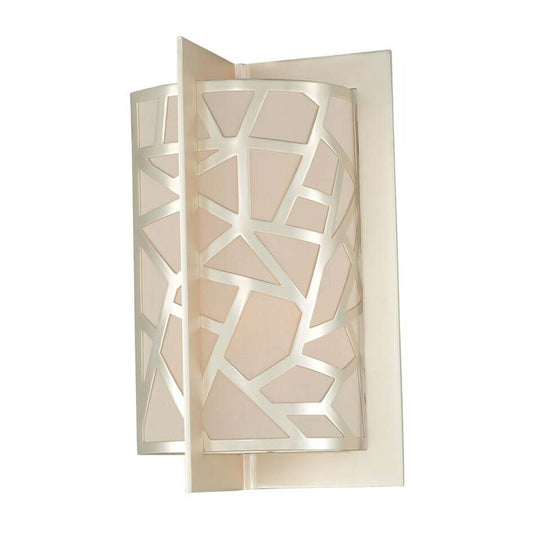 Miramar 14-in 2 Light Socket Rose Silver Wall Sconce