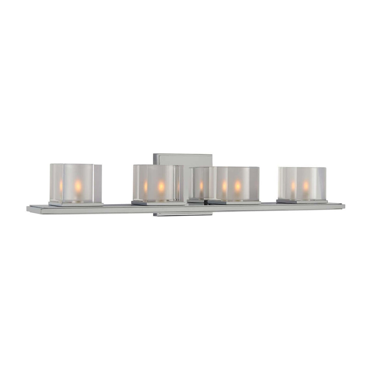 Naples 26.5-in 4 Light Socket Polished Chrome Vanity Light