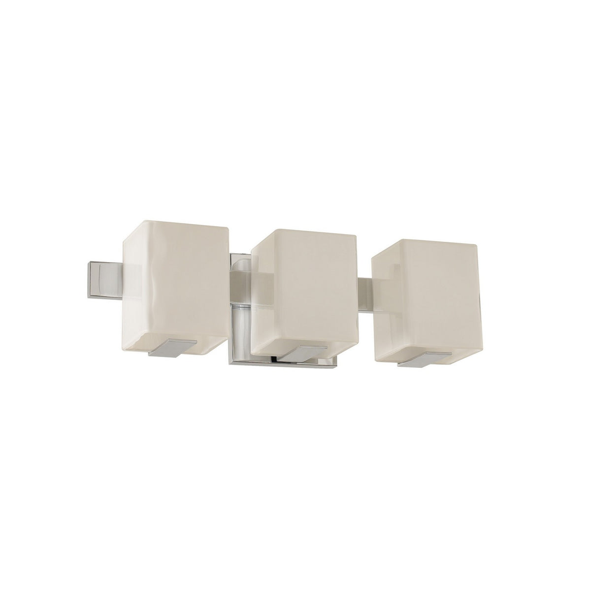 Catalina 17-in 3 Light Socket Polished Chrome Vanity Light