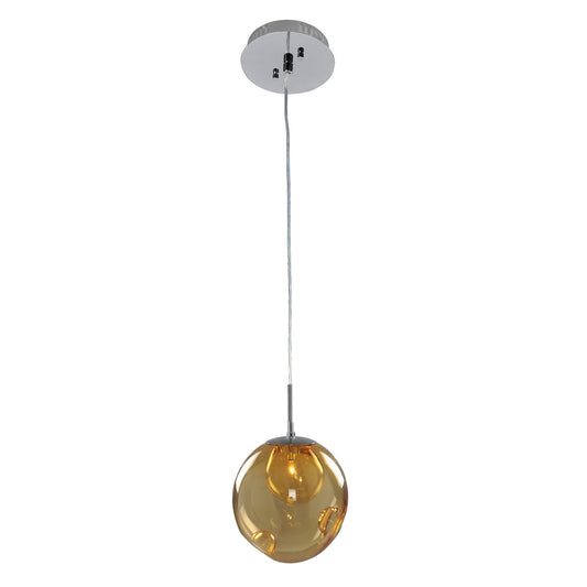 Meteor 6-in 1 Light Socket Polished Chrome Pendant