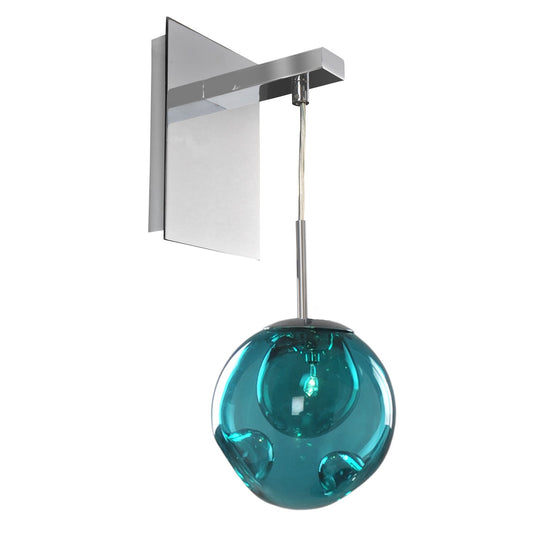 Meteor 17-in 1 Light Socket Polished Chrome Wall Sconce