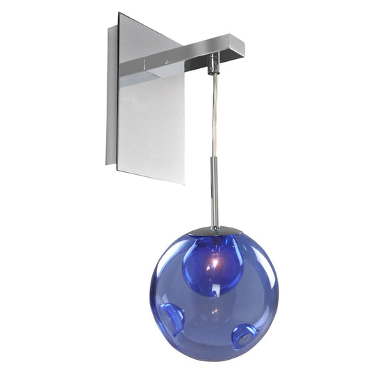 Meteor 17-in 1 Light Socket Polished Chrome Wall Sconce