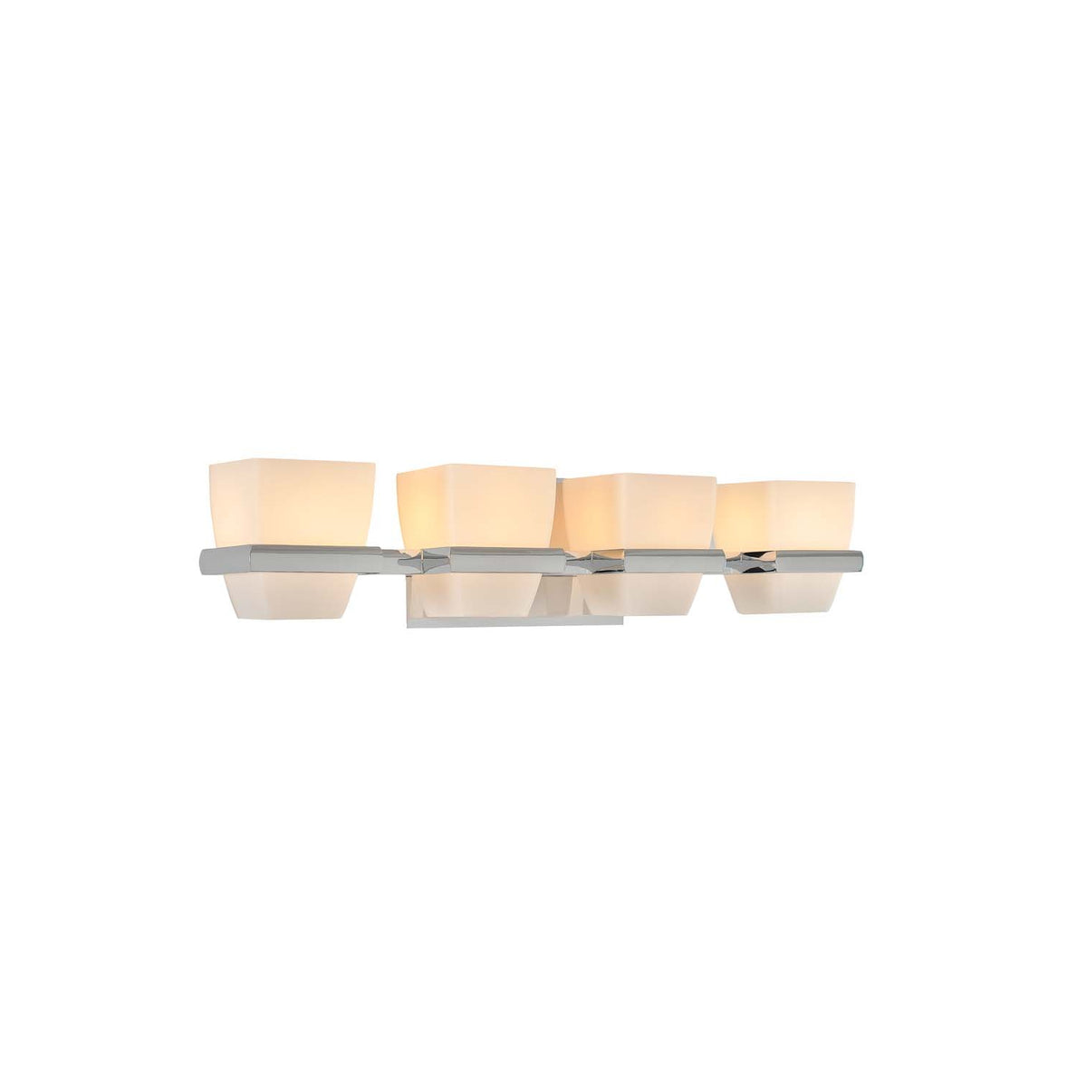Malibu 22-in 4 Light Socket Polished Chrome Vanity Light