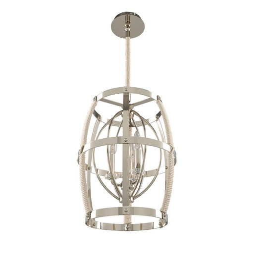 Bradbury 15-in 3 Light Socket Polished Nickel Pendant