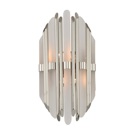 Massina 16-in 2 Light Socket Polished Nickel Wall Sconce