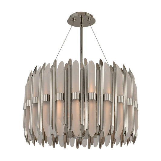 Massina 22-in 6 Light Socket Polished Nickel Pendant
