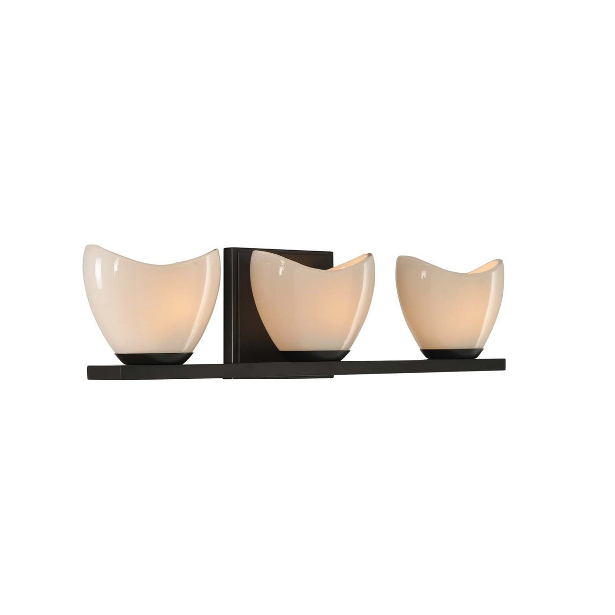 Vero 20-in 3 Light Socket English Bronze Bath Wall Sconce