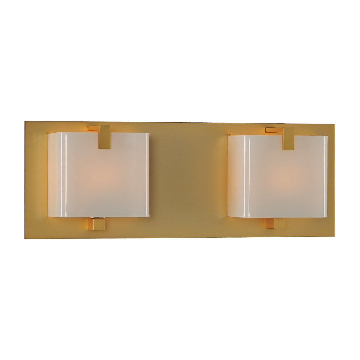 Meridian 14-in 2 Light Socket Gold Bath Wall Sconce