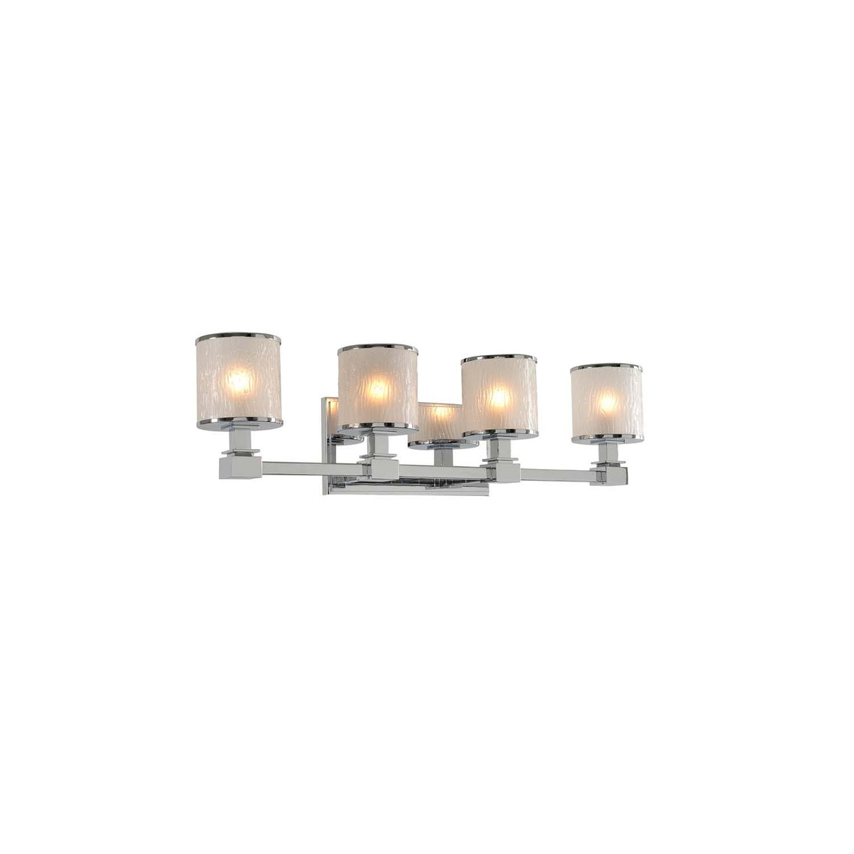 Destin 26.5-in 4 Light Socket Polished Chrome Vanity Light