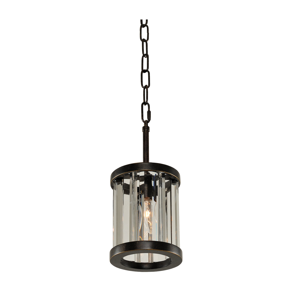 Essex 5.5-in 1 Light Socket Sienna Bronze Pendant