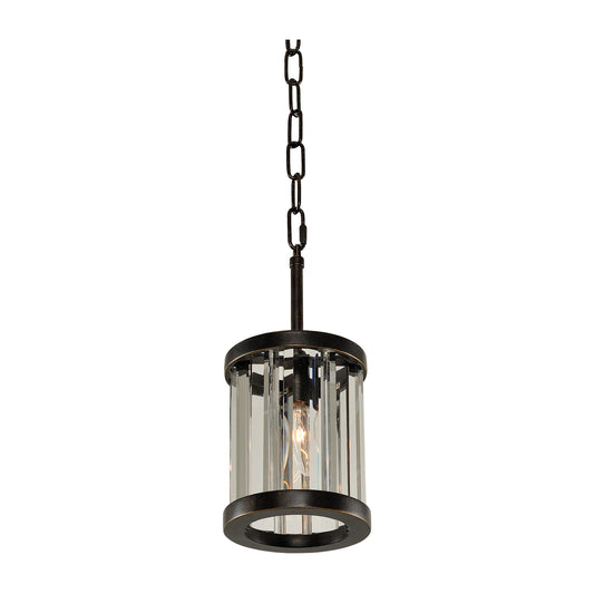 Essex 5.5-in 1 Light Socket Sienna Bronze Pendant