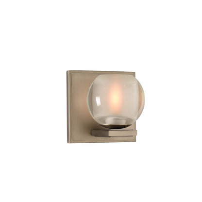 Corona 5-in 1 Light Socket Satin Nickel Bath Wall Sconce