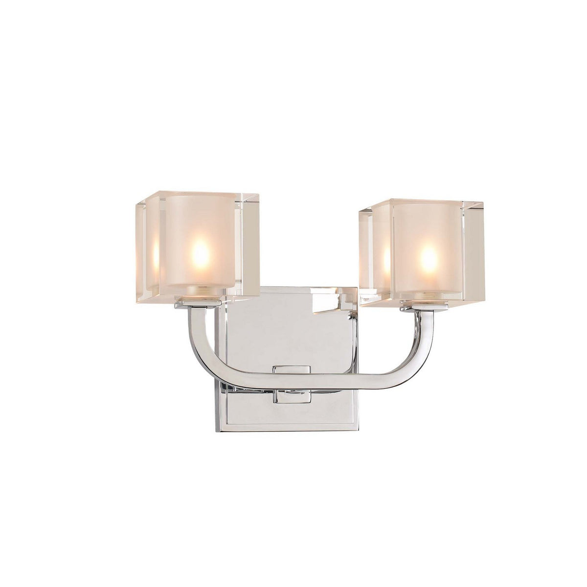 Arcata 7-in 2 Light Socket Polished Chrome Wall Sconce