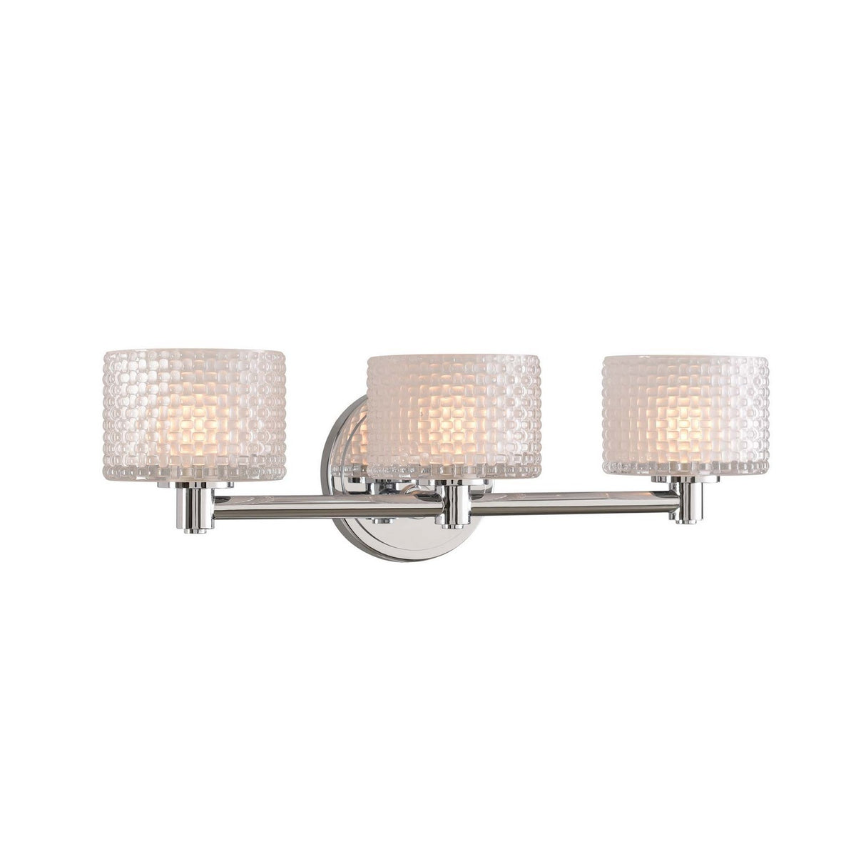Willow 19-in 3 Light Socket Polished Chrome Vanity Light
