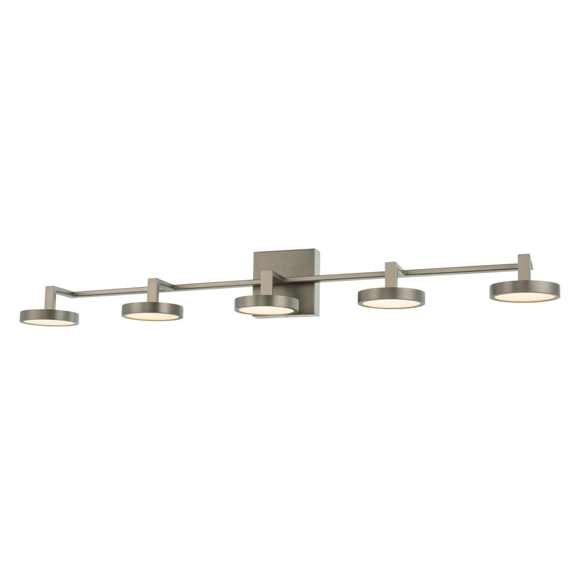 Eaton 38-in 5 Light LED Satin Nickel Vanity Light