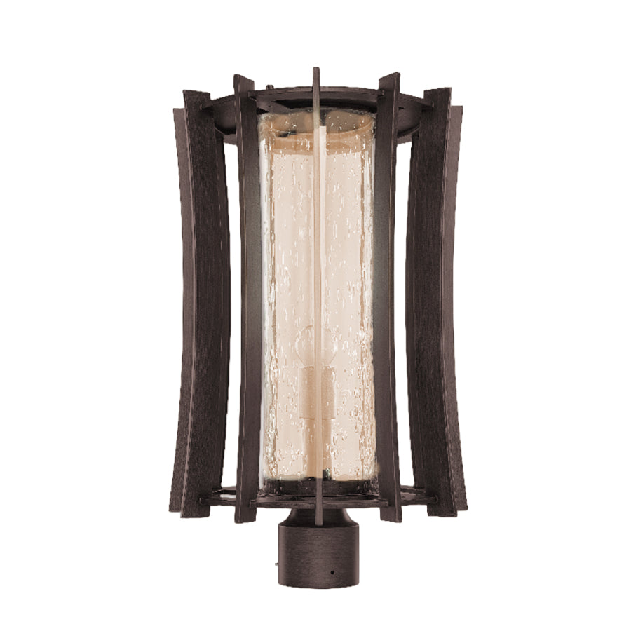 Ronan 20-in 1 Light Socket Bronze Dusk Outdoor Post Mount