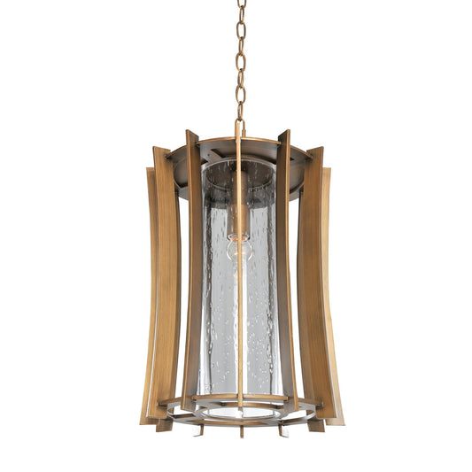 Ronan 8.5-in 1 Light Socket Modern Bronze Outdoor Pendant