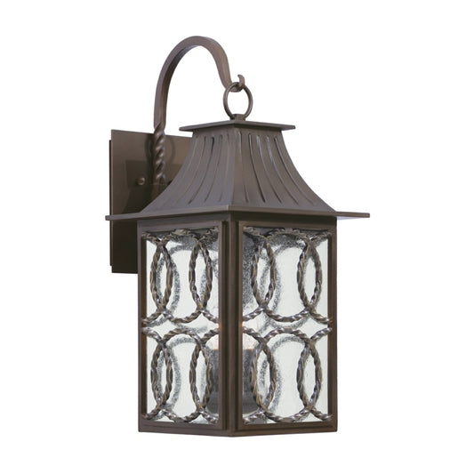 Monterey Outdoor 26-in 3 Light Socket Aged Bronze Wall Sconce