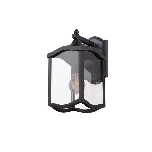 Lakewood Outdoor 13-in 1 Light Socket Aged Iron Wall Sconce