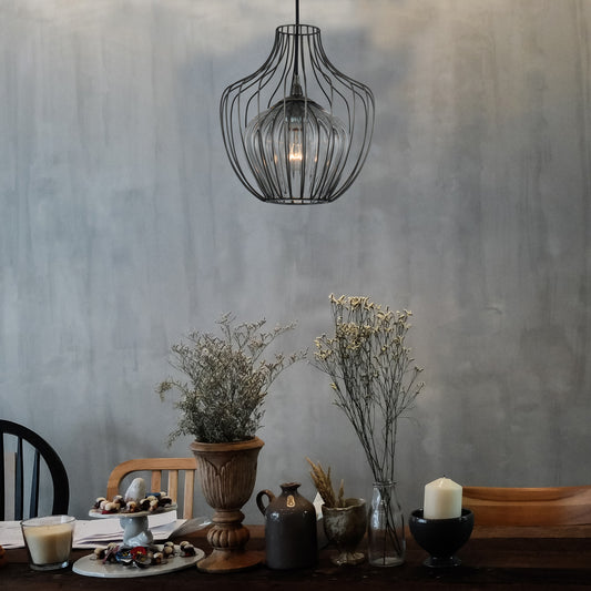 Emilia 12-in 1 Light Socket Chemical Stainless Steel Pendant