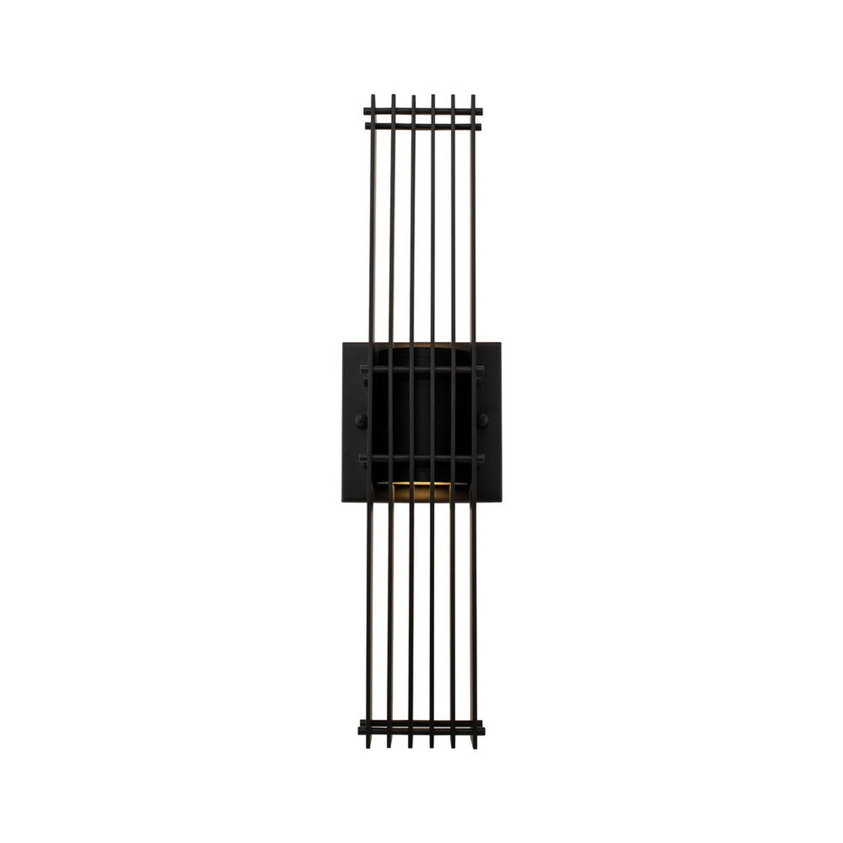 Drew 19-in 1 Light LED Matte Black Outdoor Wall Sconce