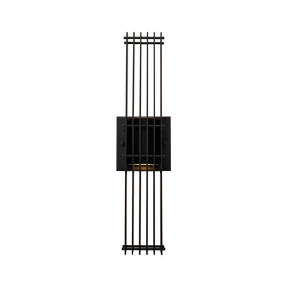 Drew 19-in 1 Light LED Matte Black Outdoor Wall Sconce
