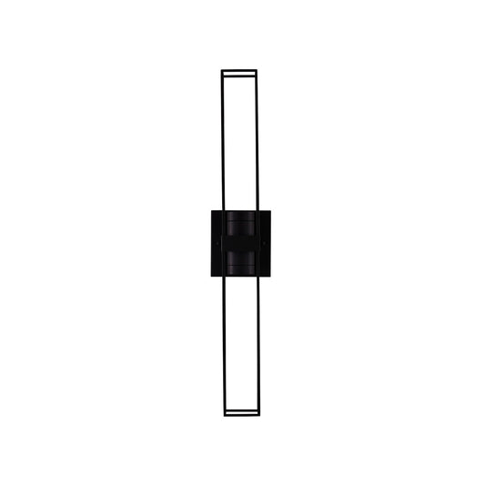 Eames Outdoor 30-in 2 Light LED Matte Black Outdoor Wall Sconce