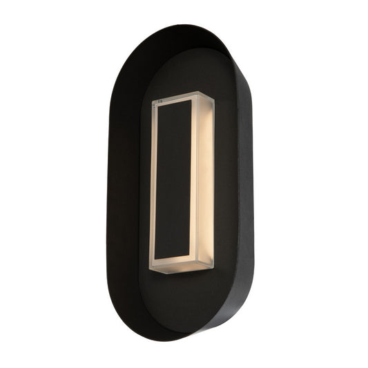 Prescott Outdoor 13-in 1 Light LED Matte Black Outdoor Wall Sconce