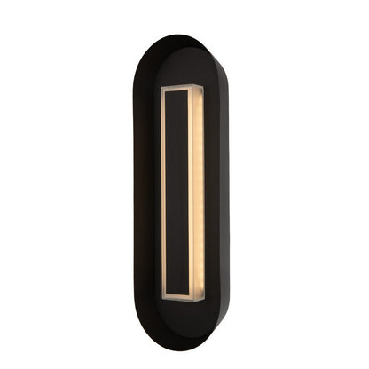 Prescott Outdoor 19-in 1 Light LED Matte Black Outdoor Wall Sconce