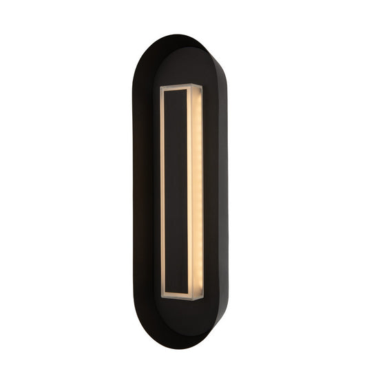 Prescott Outdoor 19-in 1 Light LED Matte Black Outdoor Wall Sconce