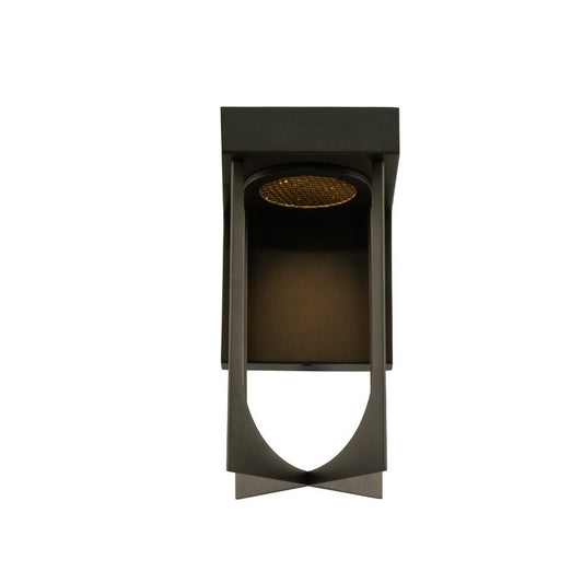 Optika Outdoor 10-in 1 Light LED Matte Black Wall Sconce