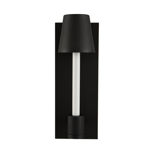 Candelero Outdoor 14-in 1 Light LED Matte Black w/ White Wall Sconce