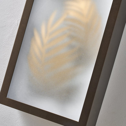 Folium 24-in 1 Light LED Bronze Outdoor Wall Sconce