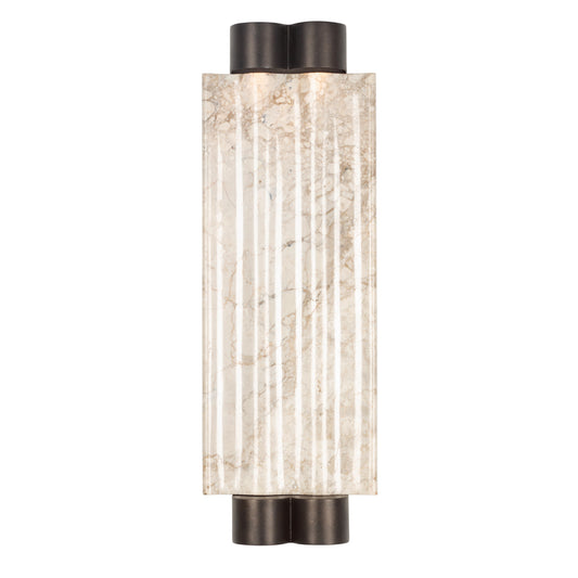 Pillar 22-in 1 Light LED Bronze Outdoor Wall Sconce