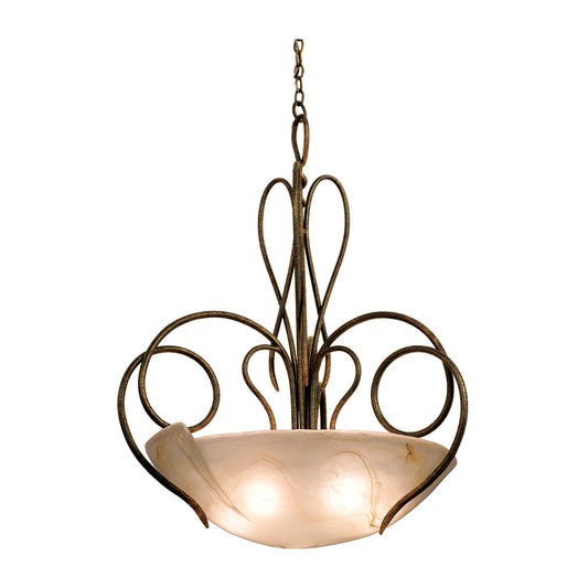 Tribecca 34-in 5 Light Socket Antique Copper Pendant