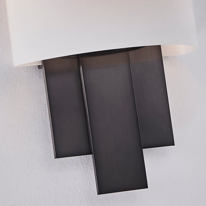 Espille 12.25-in 1 Light Socket Satin Black Nickel Wall Sconce