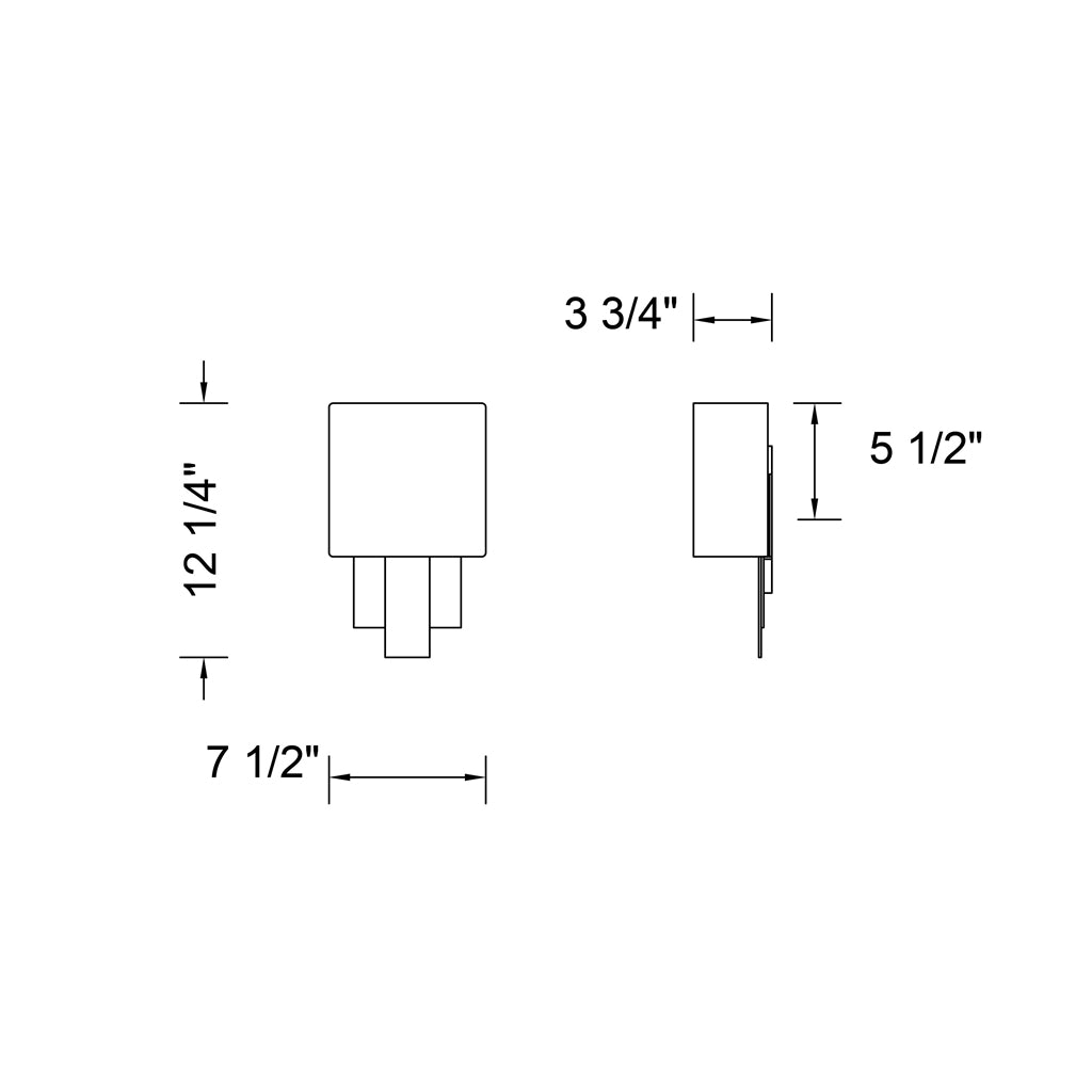 Espille 12.25-in 1 Light Socket Satin Black Nickel Wall Sconce