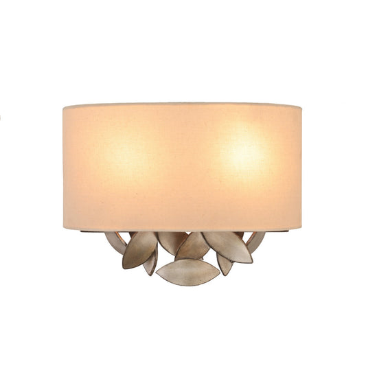 Eden 10-in 2 Light Socket Moon Silver Wall Sconce