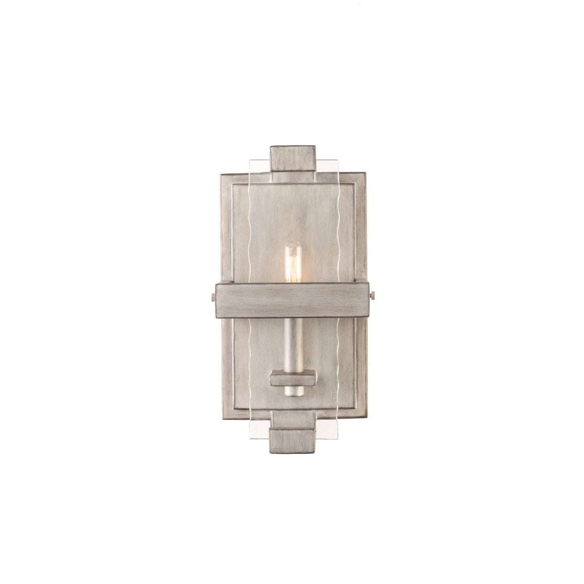 Astoria 13-in 1 Light Socket Moon Silver Wall Sconce